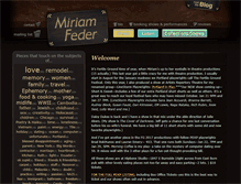 Tablet Screenshot of miriamfeder.com